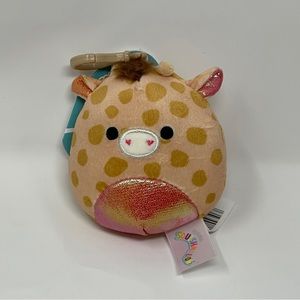 Squishmallows Zuni the giraffe 3.5 inch keychain clip